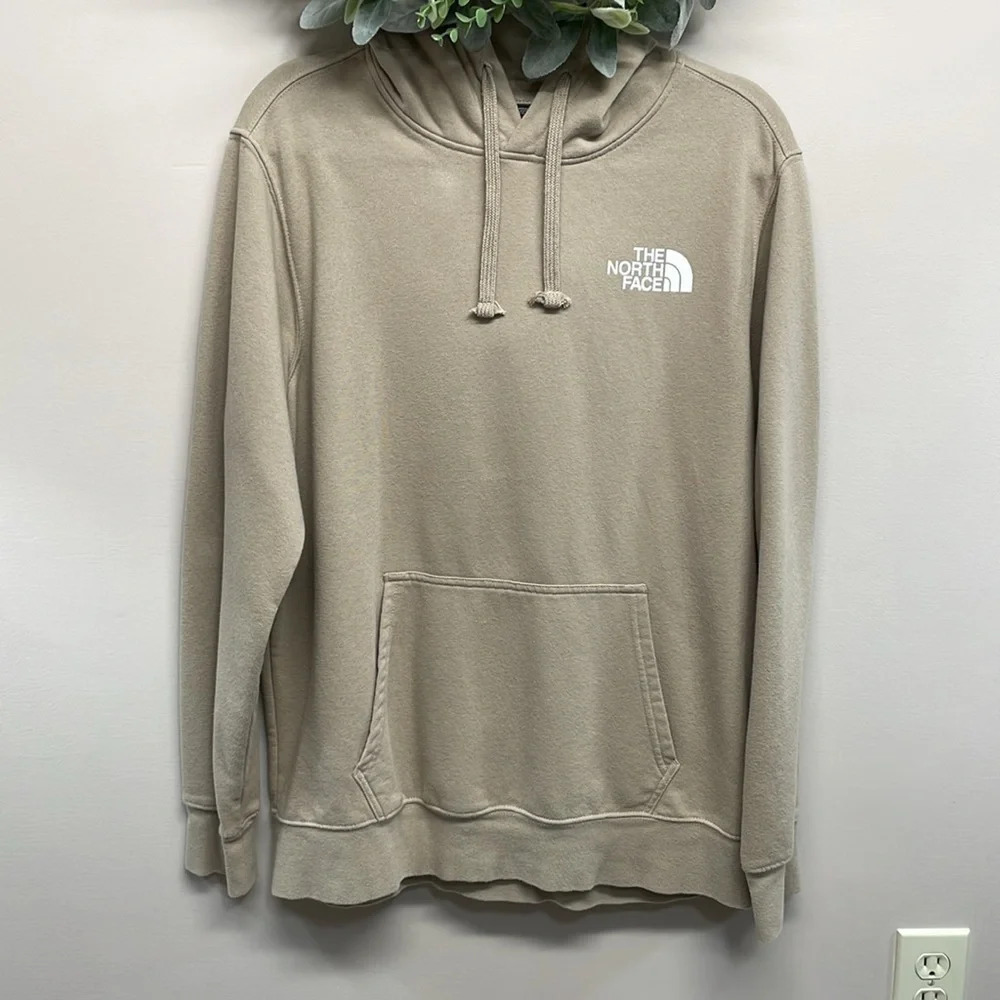 The North Face Men’s Box NSE Pullover Hoodie Khaki Stone L